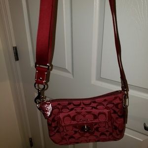 Burgundy Coach Crossbody Bag